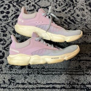 Salomon predict SOC 3 womens size 8 shoes purple blue athletic running sneakers